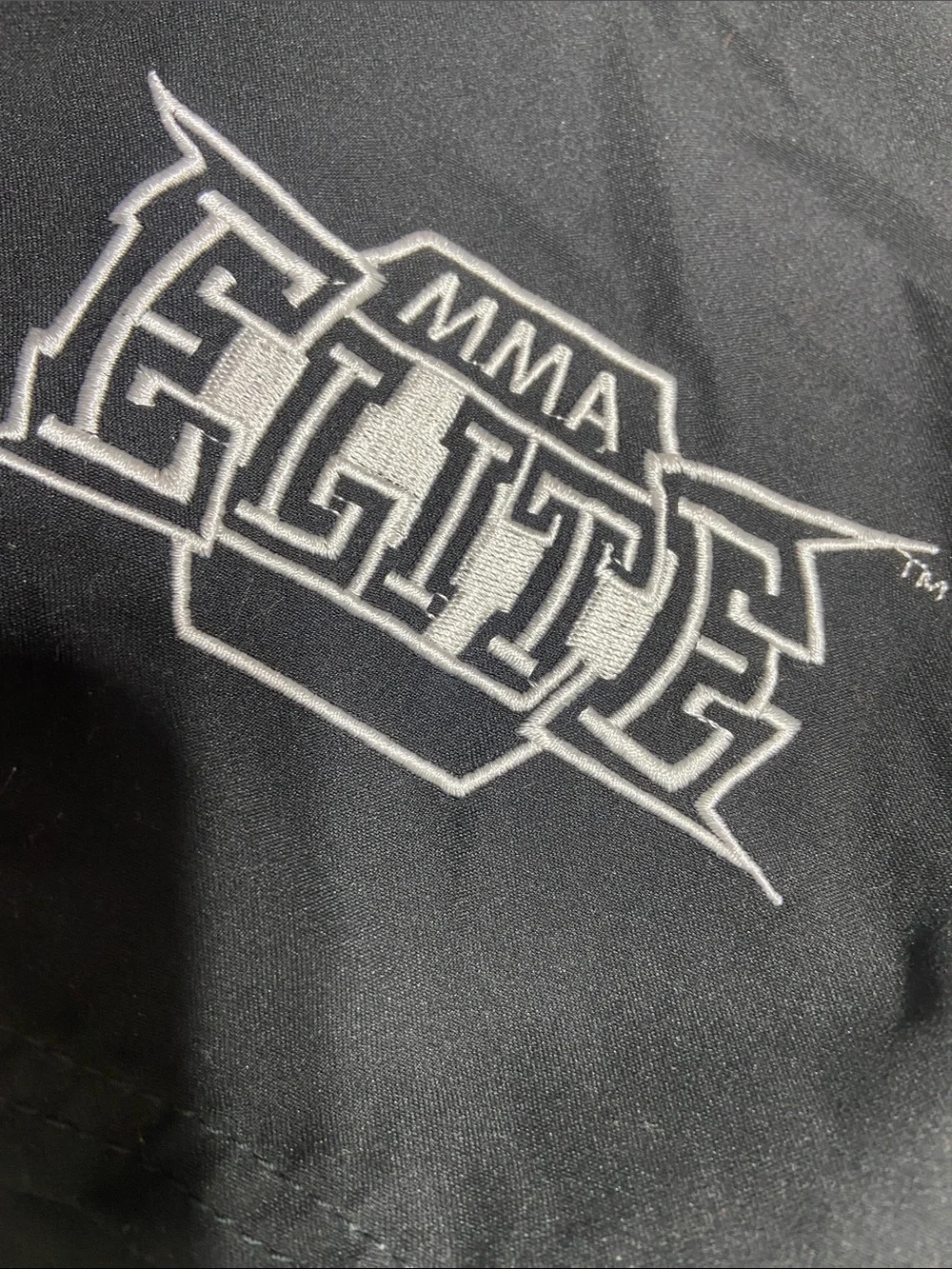 MMA Elite Men's Large Fight Shorts Black &‎ White Baggy Y2K Streetwear